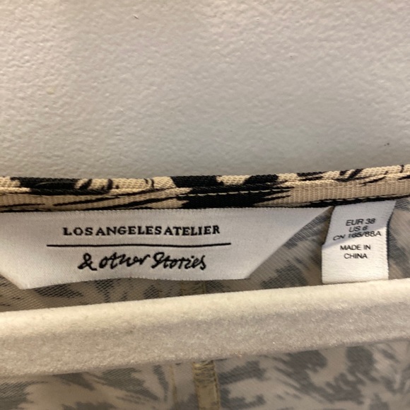 & other stories leopard print long sleeve top - Picture 6 of 6